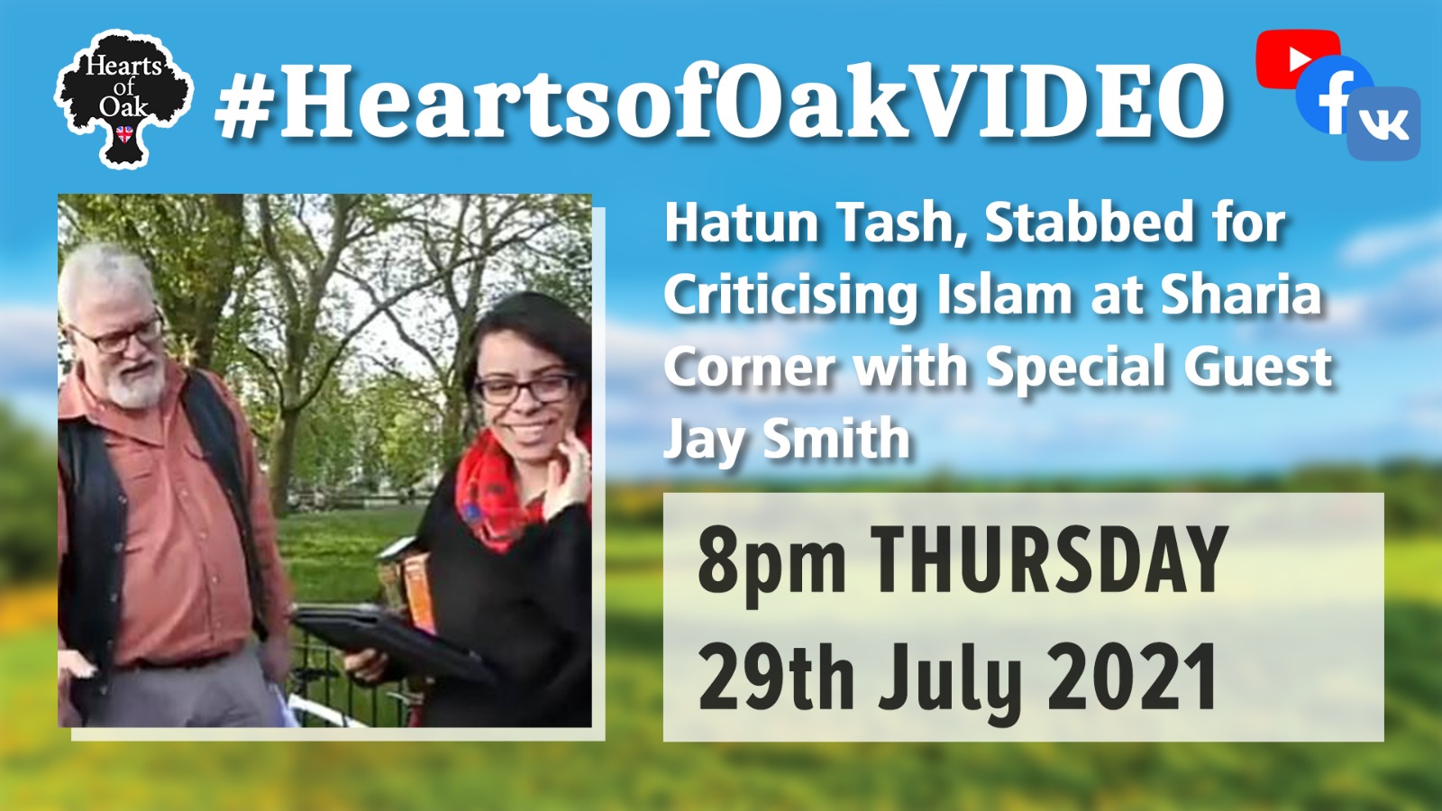Hatun Tash, Stabbed for Criticising Islam at Sharia Corner with special guest Jay Smith