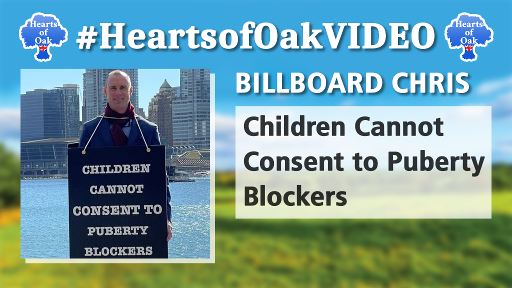 Billboard Chris – Children Cannot Consent to Puberty Blockers