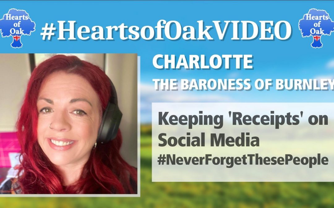 Charlotte The Baroness of Burnley – Keeping Receipts on Social Media #NeverForgetThesePeople