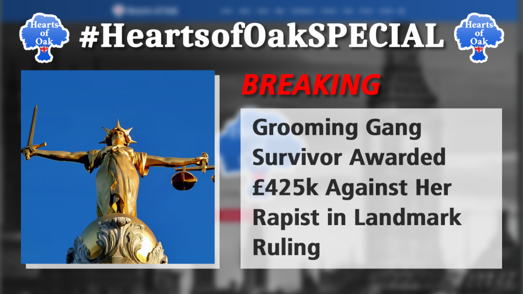 Grooming Gang Survivor Awarded £425k Against Her Rapist in Landmark Ruling