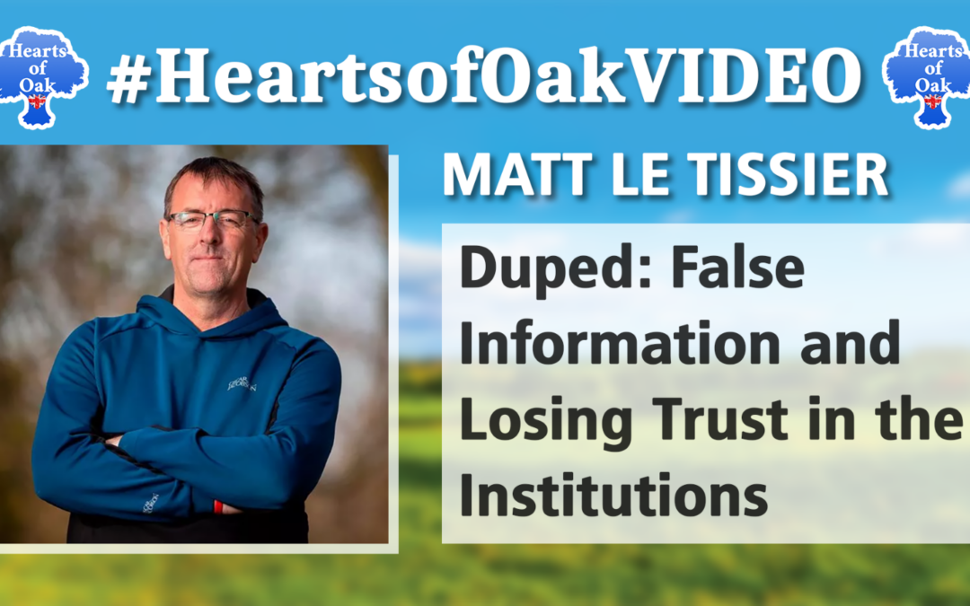 Matt Le Tissier – Duped: False Information and Losing Trust in the Institutions