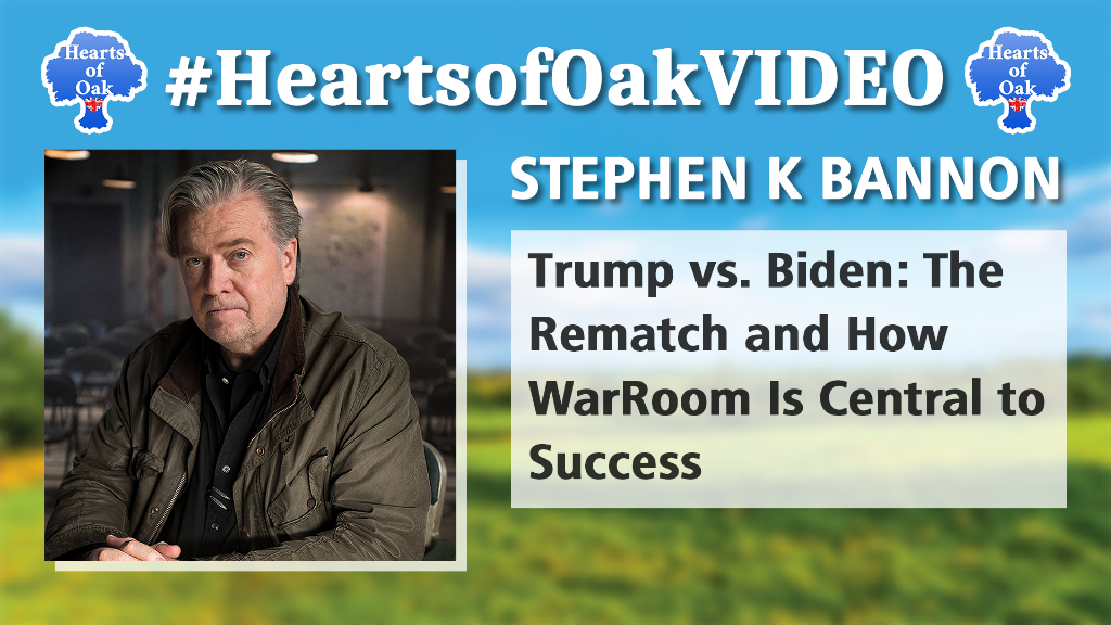 Stephen K Bannon – Trump vs Biden: The Rematch and How WarRoom Is Central to Success